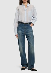 Victoria Beckham Relaxed Faded Straight Jeans