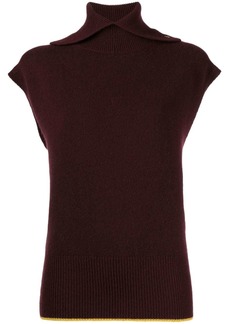 Victoria Beckham roll-neck sleeveless jumper