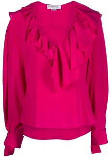 Victoria Beckham ruffled silk blouse