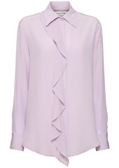 Victoria Beckham Ruffled Silk Shirt