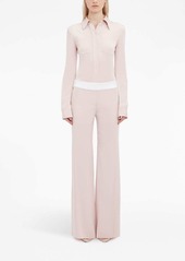 Victoria Beckham side-panel detail flared trousers