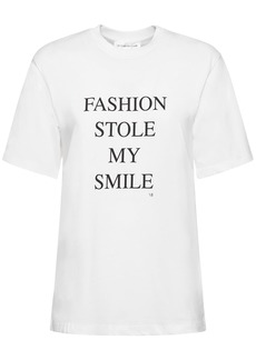 Victoria Beckham Slogan Cotton T-shirt