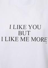 Victoria Beckham Slogan Cotton T-shirt