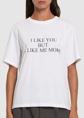 Victoria Beckham Slogan Cotton T-shirt