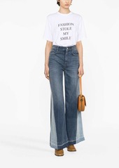 Victoria Beckham slogan-print organic cotton T-shirt