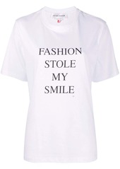 Victoria Beckham slogan-print organic cotton T-shirt