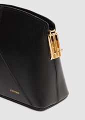 Victoria Beckham Small Victoria Palmellato Leather Clutch