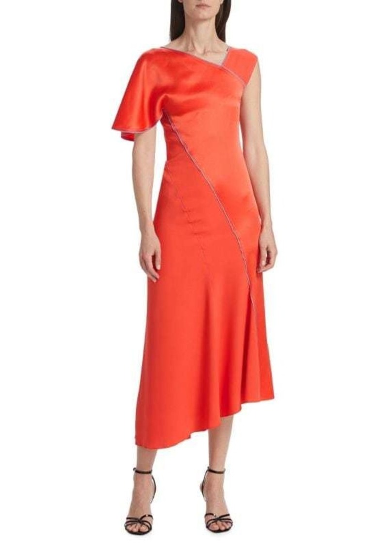 Victoria Beckham Spiral Seam Midi Dress