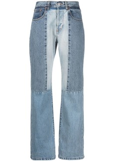 Victoria Beckham straight-leg patchwork jeans