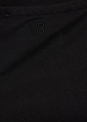 Victoria Beckham Twist Front Cotton T-shirt