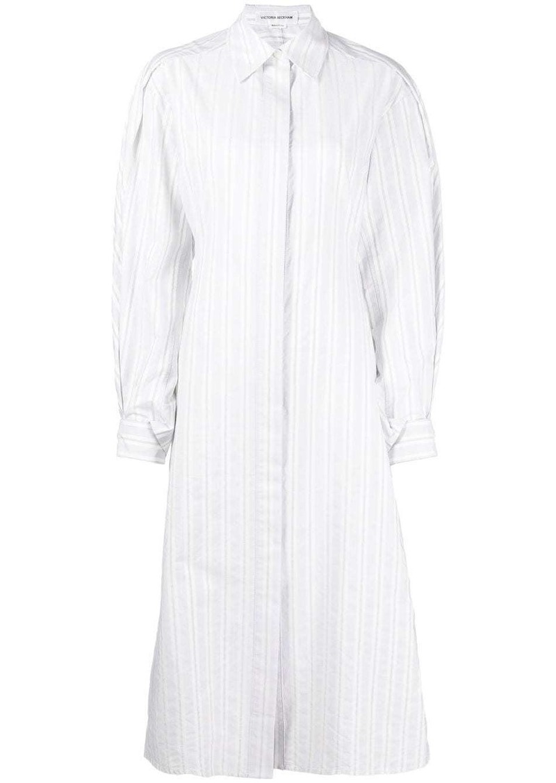 Victoria Beckham vertical-stripe shirt dress