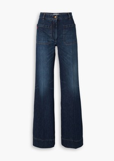 Victoria Beckham - Alina high-rise wide-leg jeans - Blue - 26