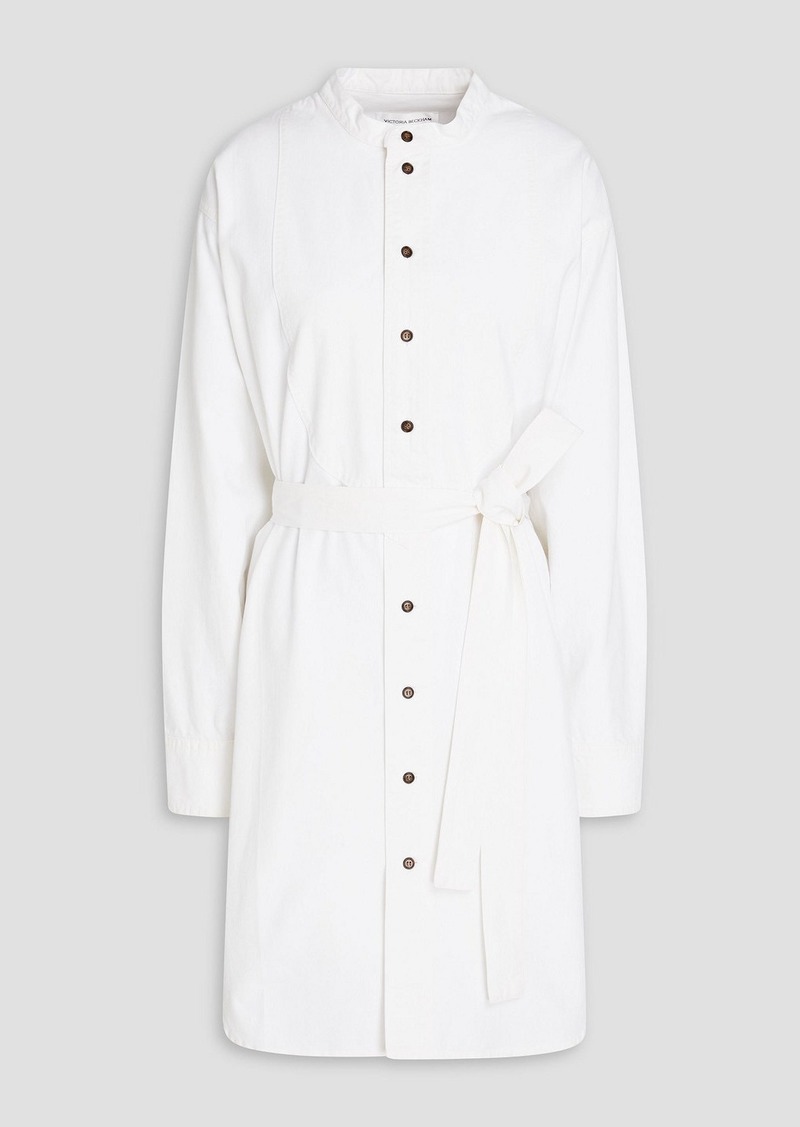 Victoria Beckham - Cotton-canvas shirt dress - White - UK 6