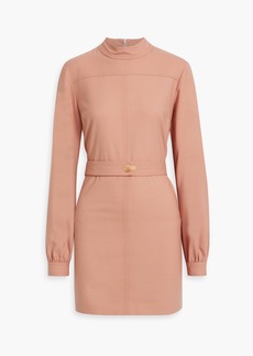 Victoria Beckham - Belted twill mini dress - Pink - UK 8