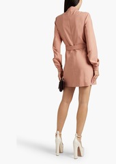 Victoria Beckham - Belted twill mini dress - Pink - UK 6