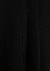 Victoria Beckham - Cold-shoulder pleated crepe midi dress - Black - UK 8