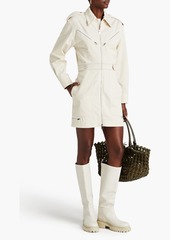Victoria Beckham - Cotton-twill mini shirt dress - White - UK 6