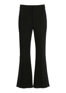 Victoria Beckham - Cropped Wool-Blend Flare Pants - Black - UK 8 - Moda Operandi