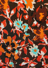 Victoria Beckham - Cutout floral-print jersey maxi dress - Orange - UK 4