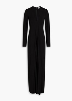 Victoria Beckham - Cutout stretch-jersey maxi dress - Black - UK 6