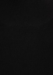 Victoria Beckham - Cutout stretch-knit turtleneck maxi dress - Black - L