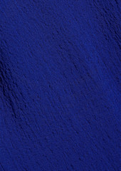 Victoria Beckham - Cutout textured-crepe midi dress - Blue - UK 6