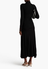 Victoria Beckham - Cutout twisted stretch-jersey maxi dress - Black - UK 6