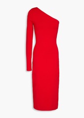 Victoria Beckham - One-shoulder stretch-knit midi dress - Blue - UK 12