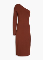 Victoria Beckham - One-shoulder stretch-knit midi dress - Red - 0