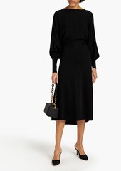 Victoria Beckham - Open-back knitted midi dress - Black - L