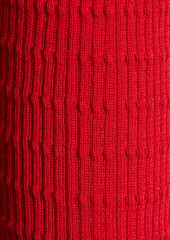 Victoria Beckham - Cutout pointelle-knit wool sweater - Red - XL