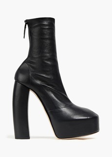 Victoria Beckham - Penelope stretch-leather platform ankle boots - Black - EU 37