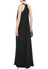 Victoria Beckham - Pleated crepe gown - Black - UK 14