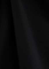 Victoria Beckham - Pleated satin-crepe mini dress - Black - UK 6