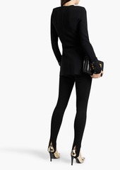 Victoria Beckham - Pointelle-knit jacket - Black - UK 10