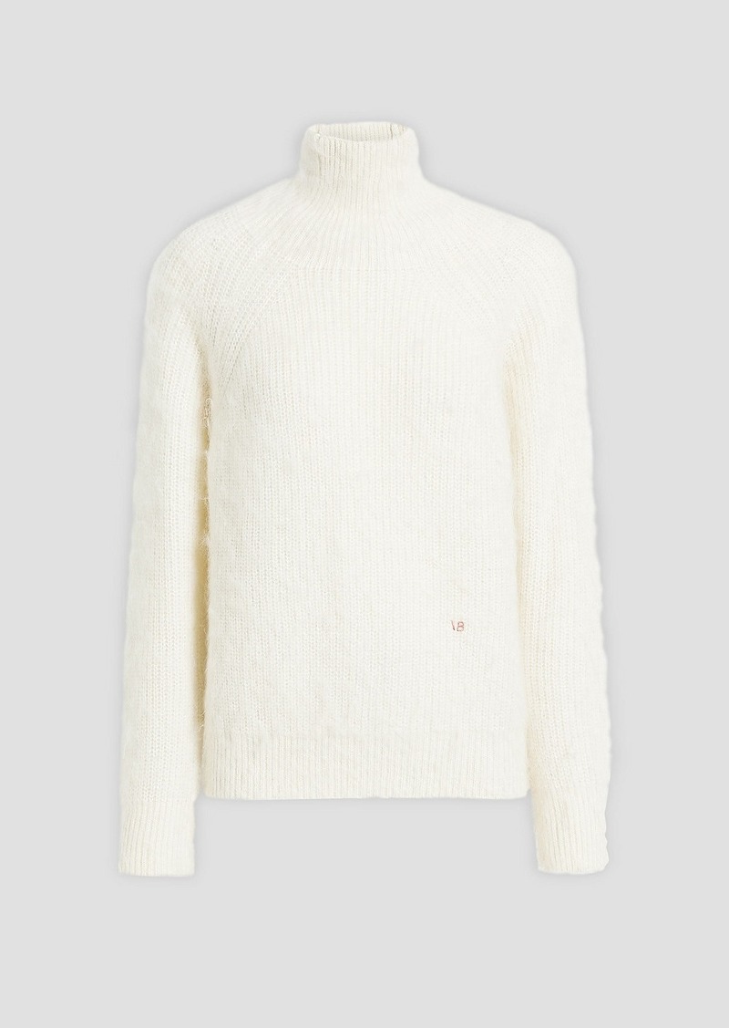Victoria Beckham - Ribbed-knit turtleneck sweater - White - M