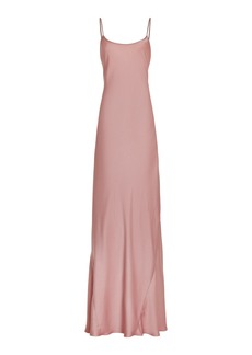 Victoria Beckham - Satin Maxi Cami Dress - Pink - UK 8 - Moda Operandi