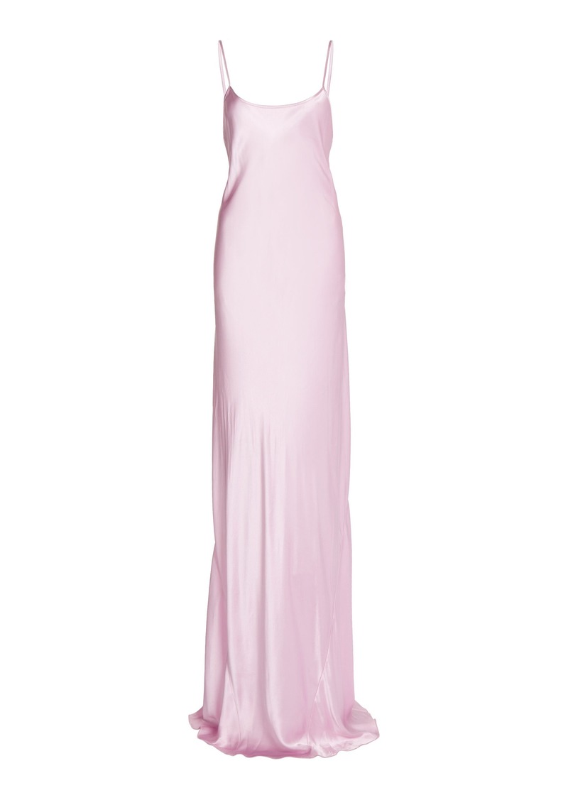 Victoria Beckham - Satin Slip Gown - Pink - UK 10 - Moda Operandi