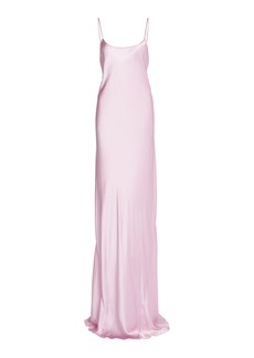 Victoria Beckham - Satin Slip Gown - Pink - UK 6 - Moda Operandi