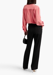 Victoria Beckham - Silk crepe de chine blouse - Pink - UK 6