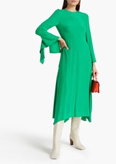 Victoria Beckham - Silk crepe de chine midi dress - Green - UK 6