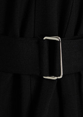 Victoria Beckham - Strapless belted canvas mini dress - Black - UK 10