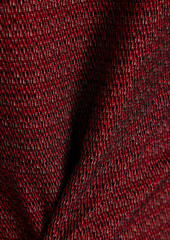 Victoria Beckham - Stretch-cotton jacquard midi dress - Red - UK 6