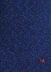 Victoria Beckham - Striped ribbed cotton-blend sweater - Blue - XS