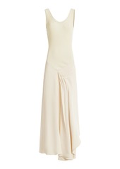 Victoria Beckham - Tie-Detailed Midi Dress - Nude - UK 12 - Moda Operandi