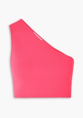 Victoria Beckham - VB Body one-shoulder cropped stretch-knit top - Pink - UK 6