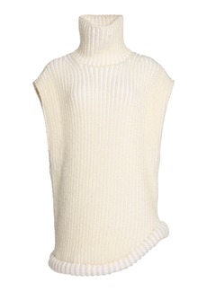 Victoria Beckham - Wool High Neck Jumper - Ivory - M - Moda Operandi