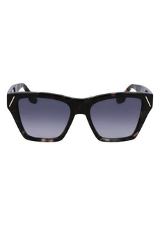 Victoria Beckham 55mm Modified Rectangle Sunglasses
