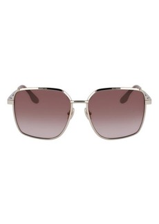 Victoria Beckham 59mm Rectangular Sunglasses