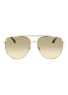 Victoria Beckham 61mm Aviator Sunglasses